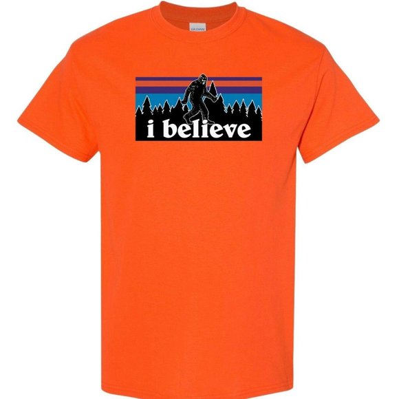 Sasquatch I Believe Trees Bigfoot Short Sleeve Tee - Picture 9 of 11